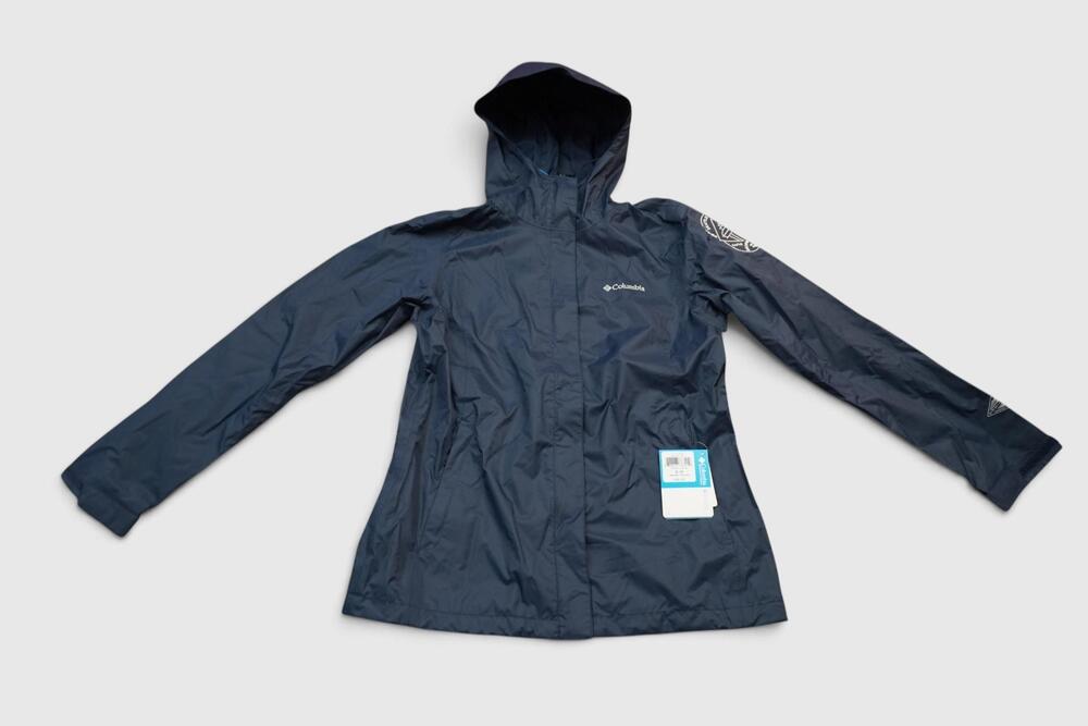 Columbia Omni-Tech Arcadia II Jacket Womens Small Seattle Dropbox Hooded Rain